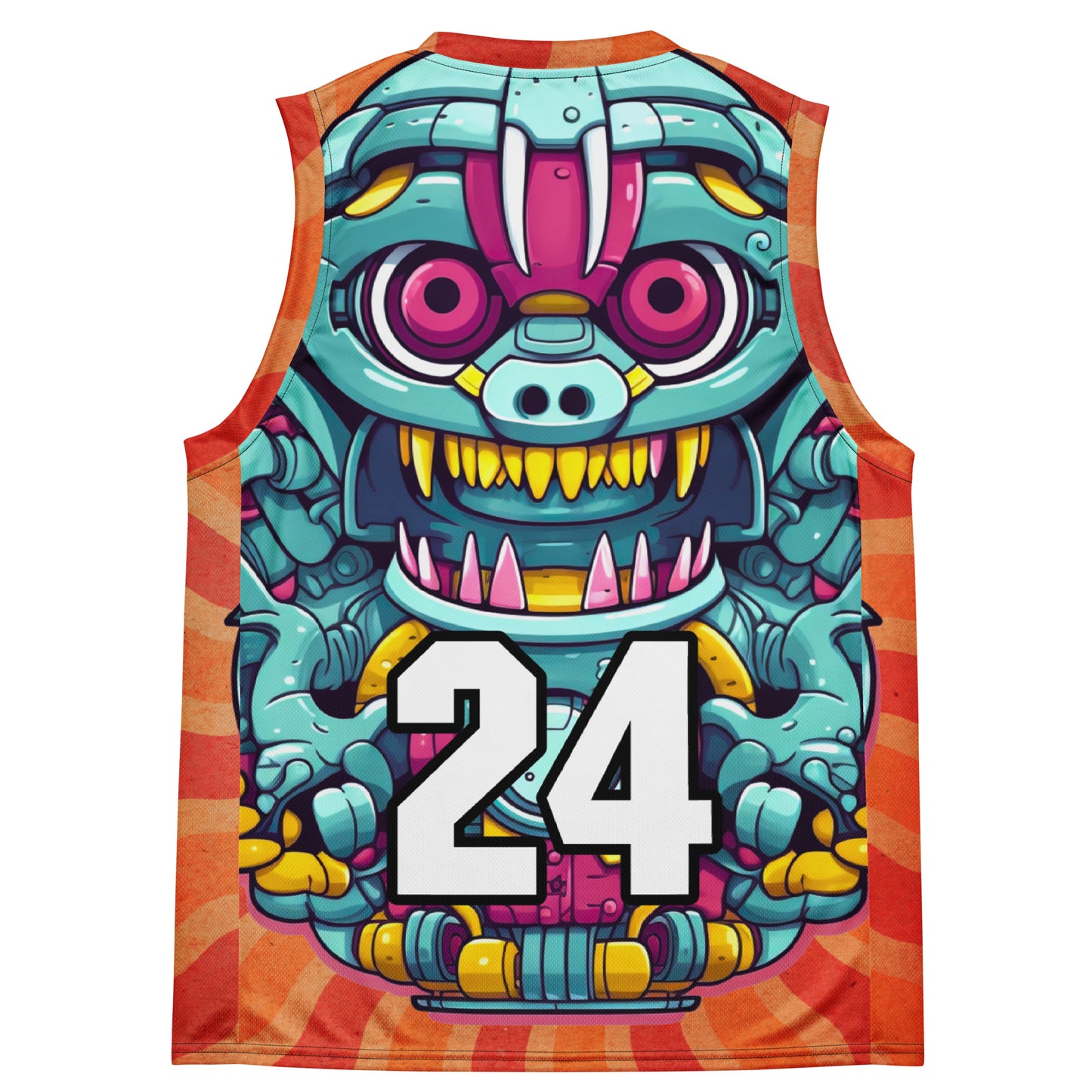 Gear Critter - Recycled unisex basketball jersey - Solar Flare Colorway