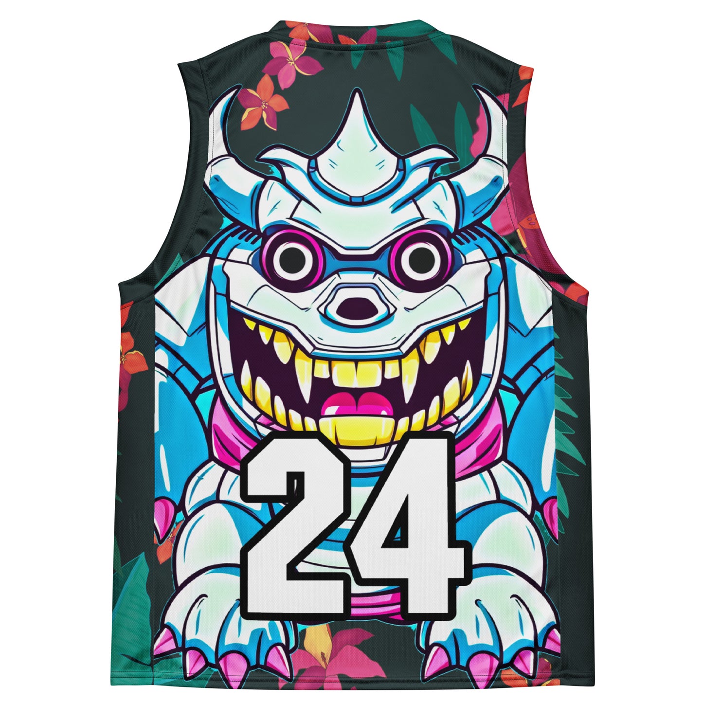 Kind Claw - Recycled unisex basketball jersey - Midnight Jungle Colorway