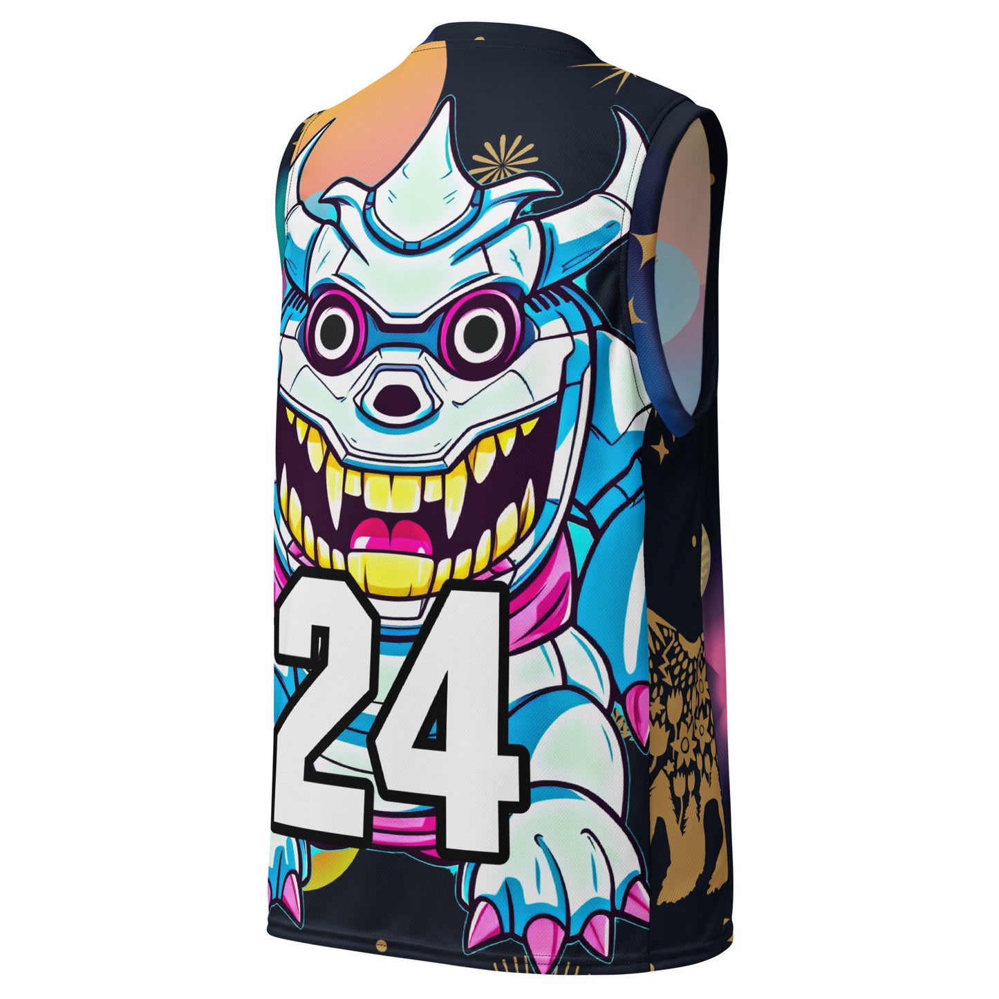 Kind Claw - Recycled unisex basketball jersey - Nebula Night Colorway