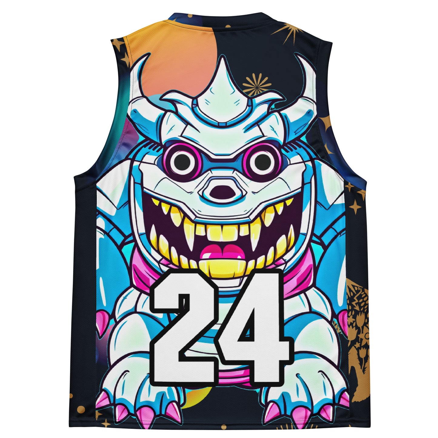 Kind Claw - Recycled unisex basketball jersey - Nebula Night Colorway