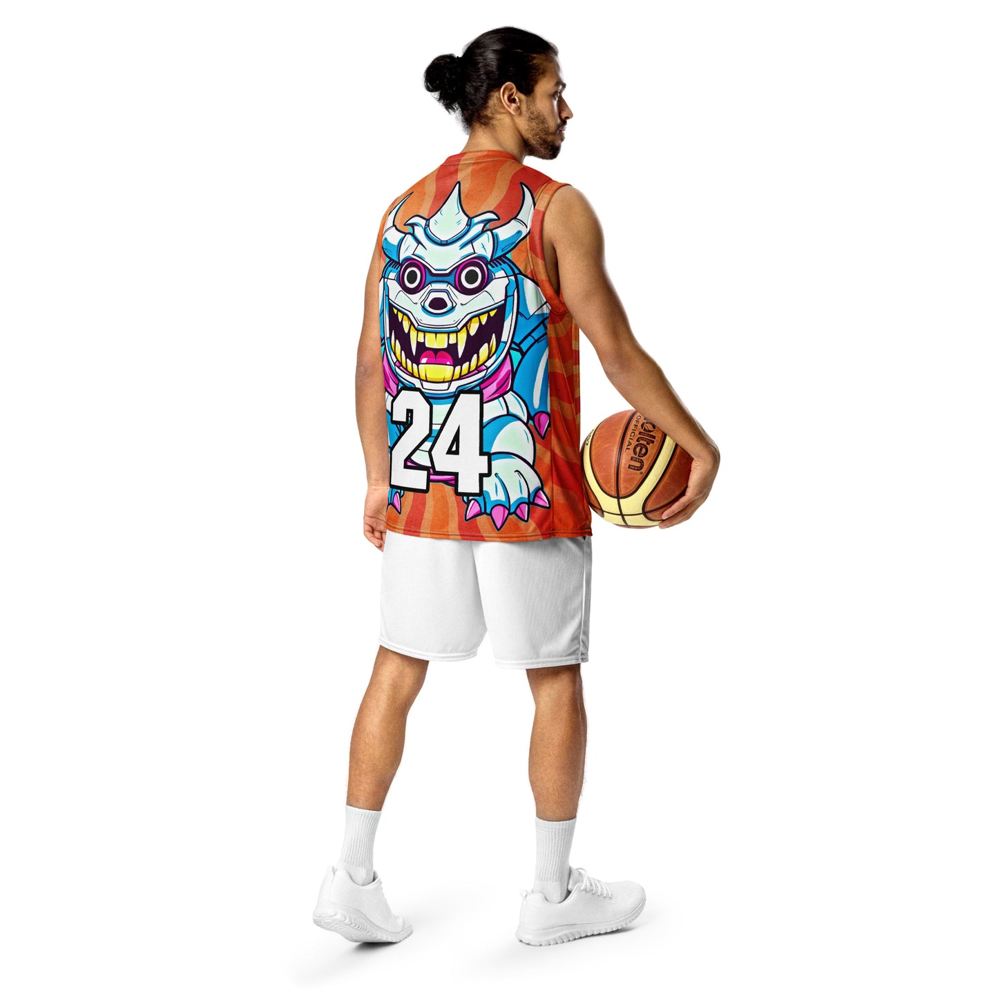 Kind Claw - Recycled unisex basketball jersey - Solar Flare Colorway