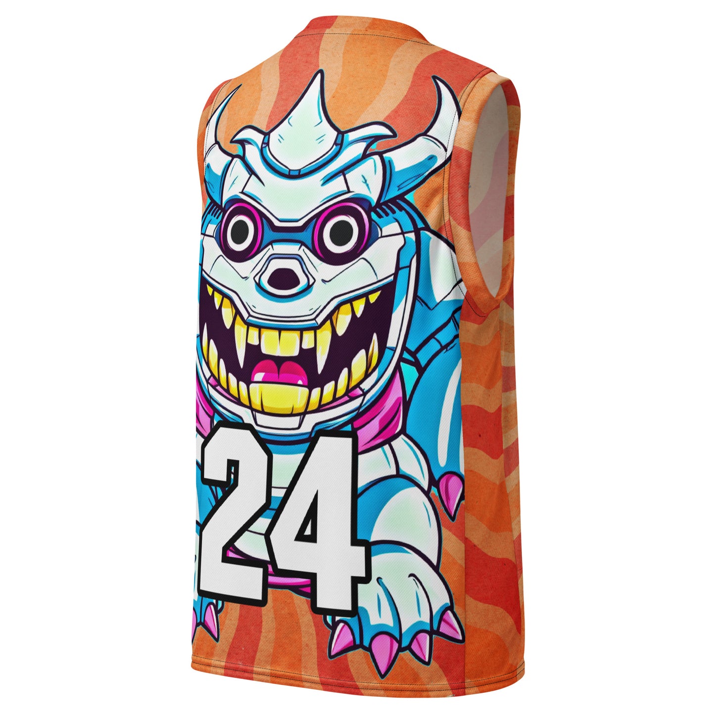 Kind Claw - Recycled unisex basketball jersey - Solar Flare Colorway