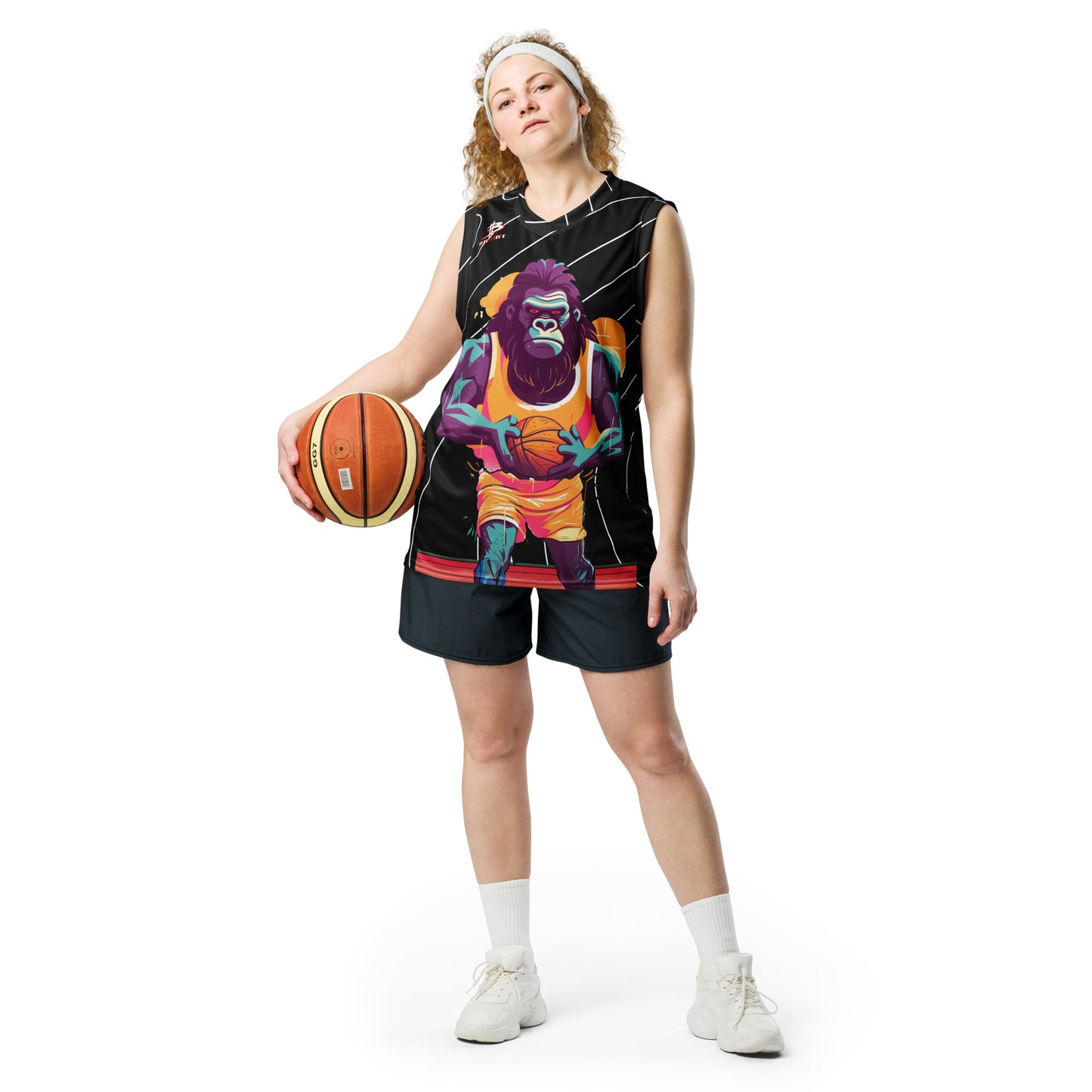 Hoops Hominid - Recycled unisex basketball jersey