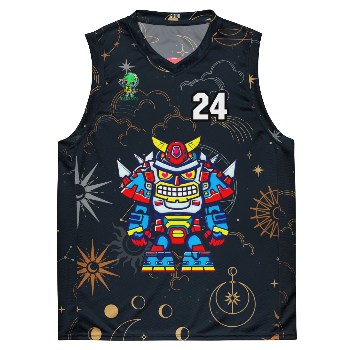 Robo Ranger - Recycled unisex basketball jersey - Starry Odyssey Colorway