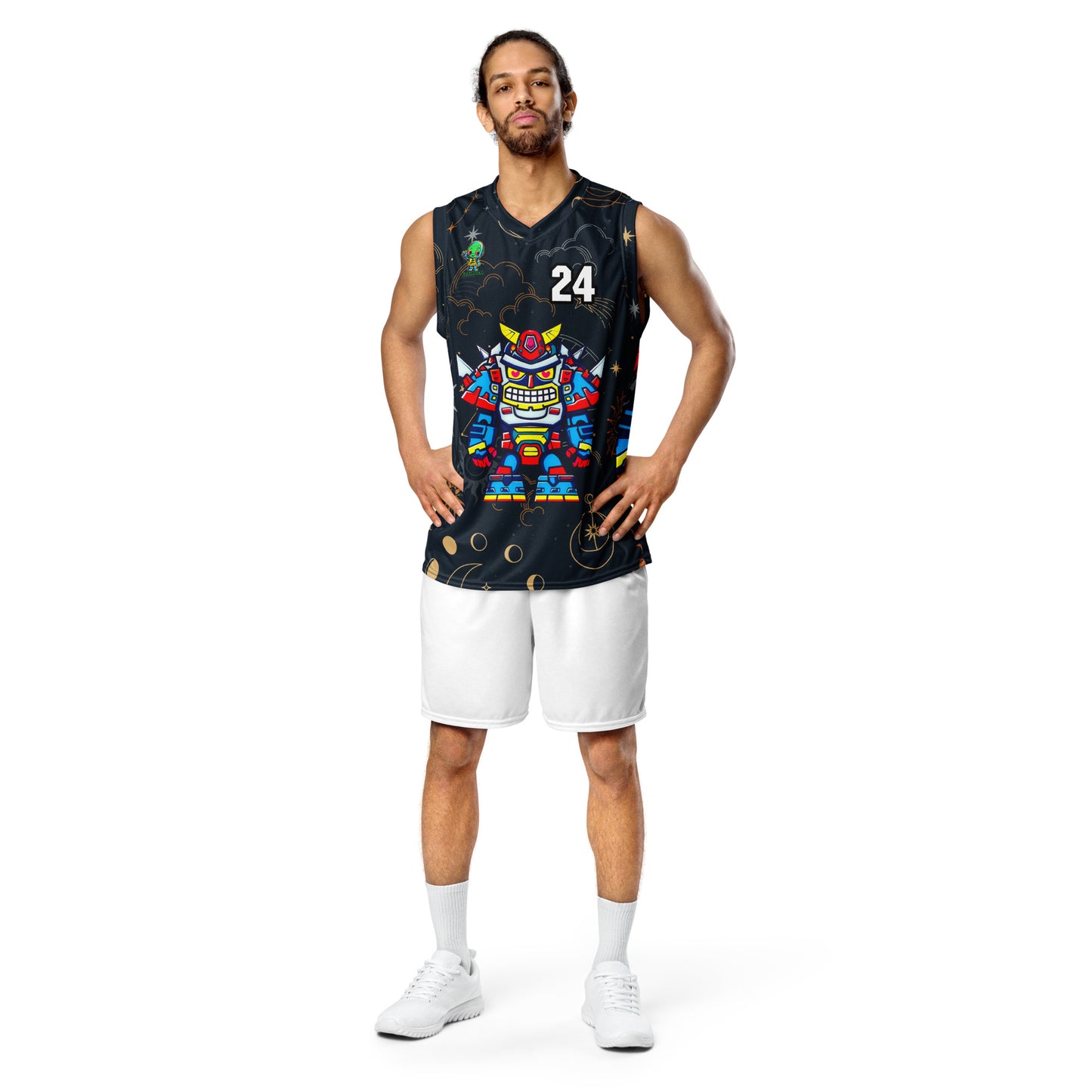 Robo Ranger - Recycled unisex basketball jersey - Starry Odyssey Colorway