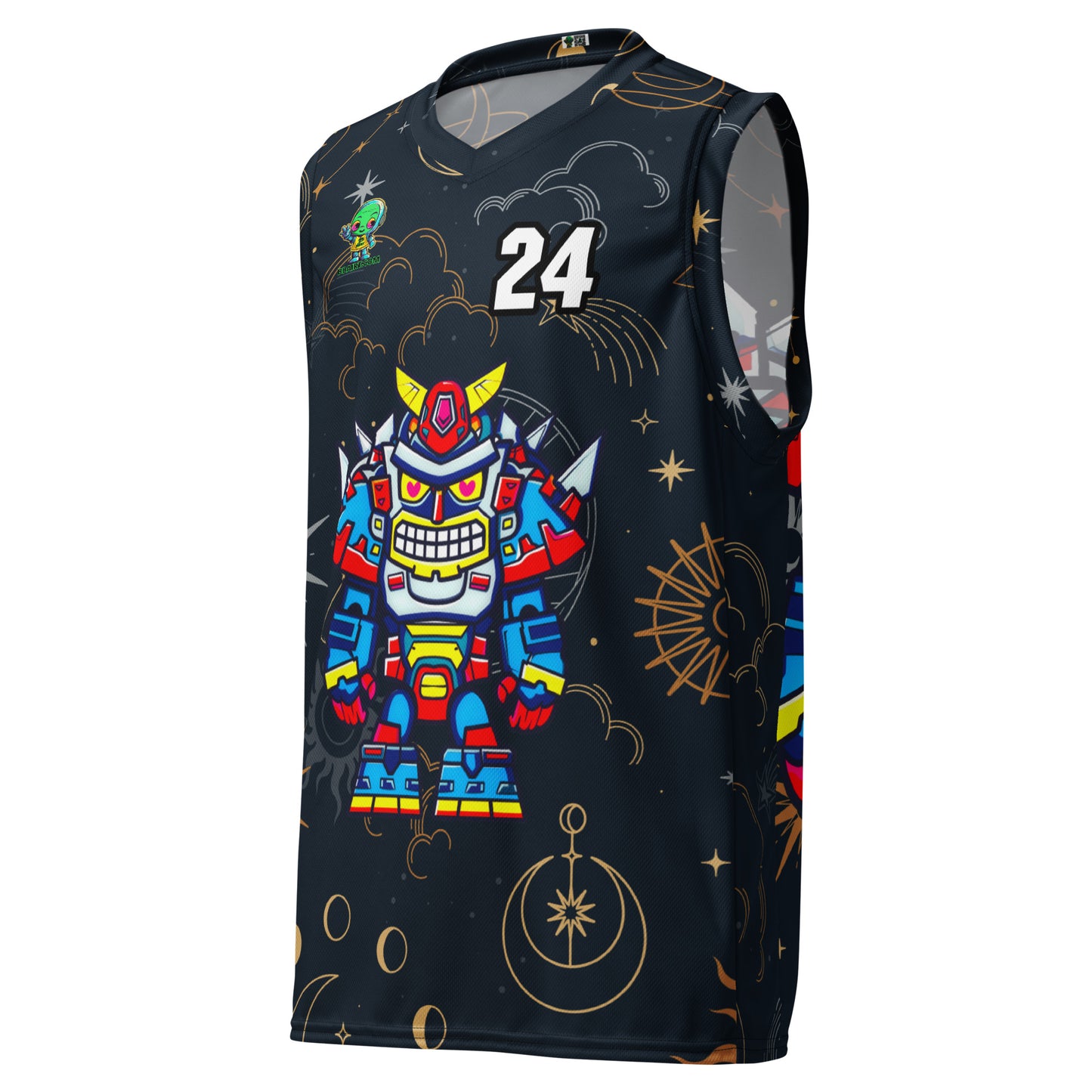 Robo Ranger - Recycled unisex basketball jersey - Starry Odyssey Colorway