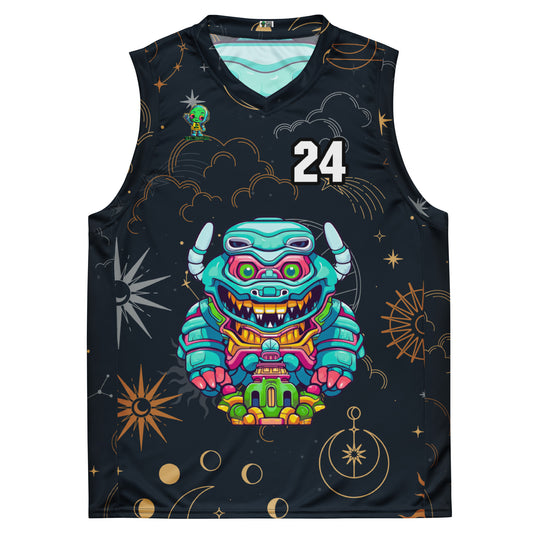 Astro Protector - Recycled unisex basketball jersey - Starry Odyssey Colorway