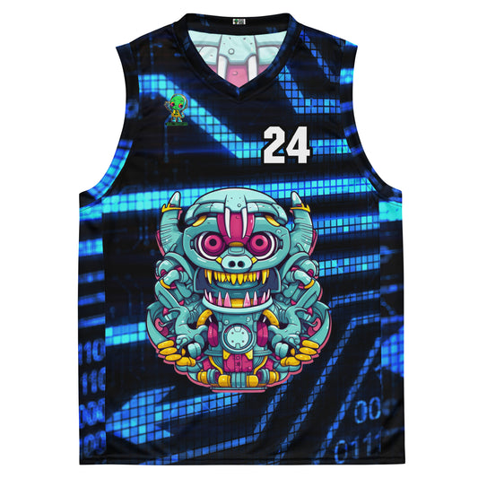 Gear Critter - Recycled unisex basketball jersey - Digital Pulse Colorway