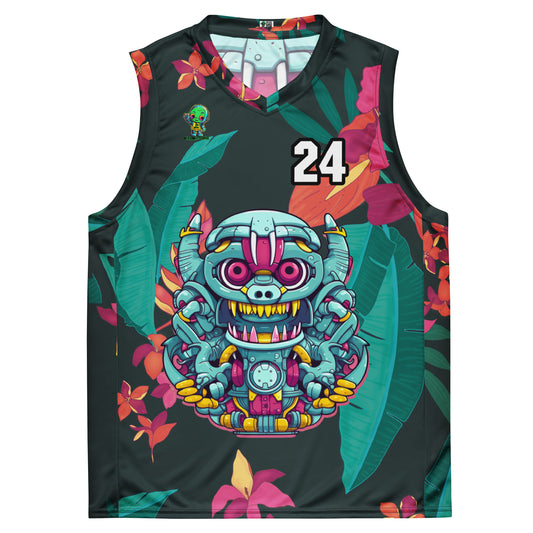 Gear Critter - Recycled unisex basketball jersey - Midnight Jungle Colorway