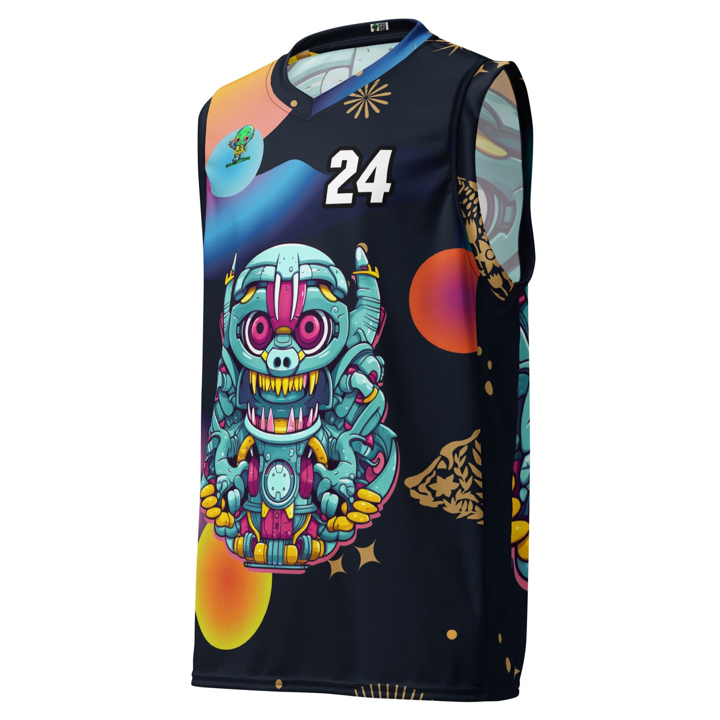 Gear Critter - Recycled unisex basketball jersey - Nebula Night Colorway