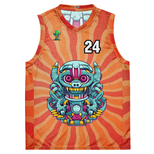 Gear Critter - Recycled unisex basketball jersey - Solar Flare Colorway