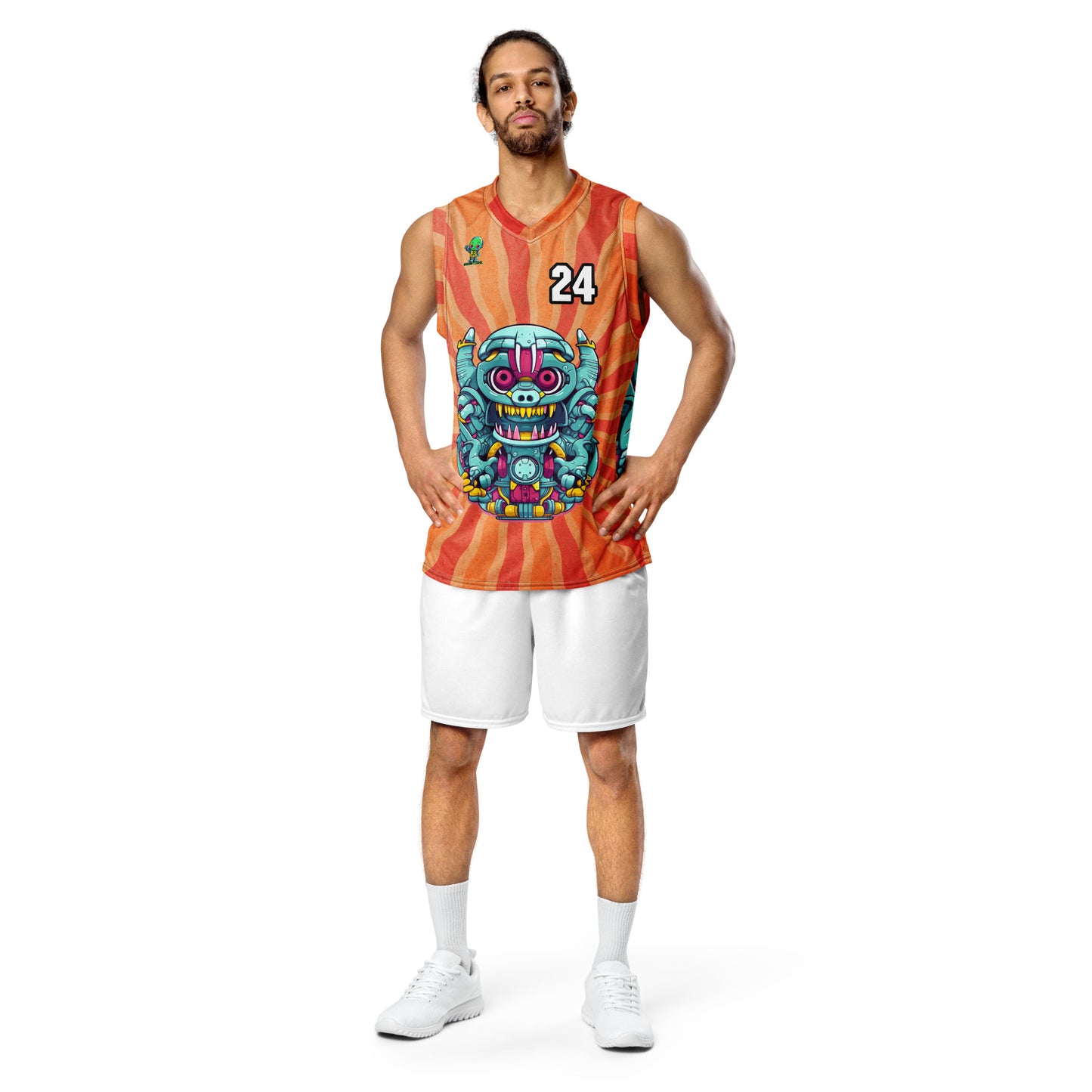 Gear Critter - Recycled unisex basketball jersey - Solar Flare Colorway