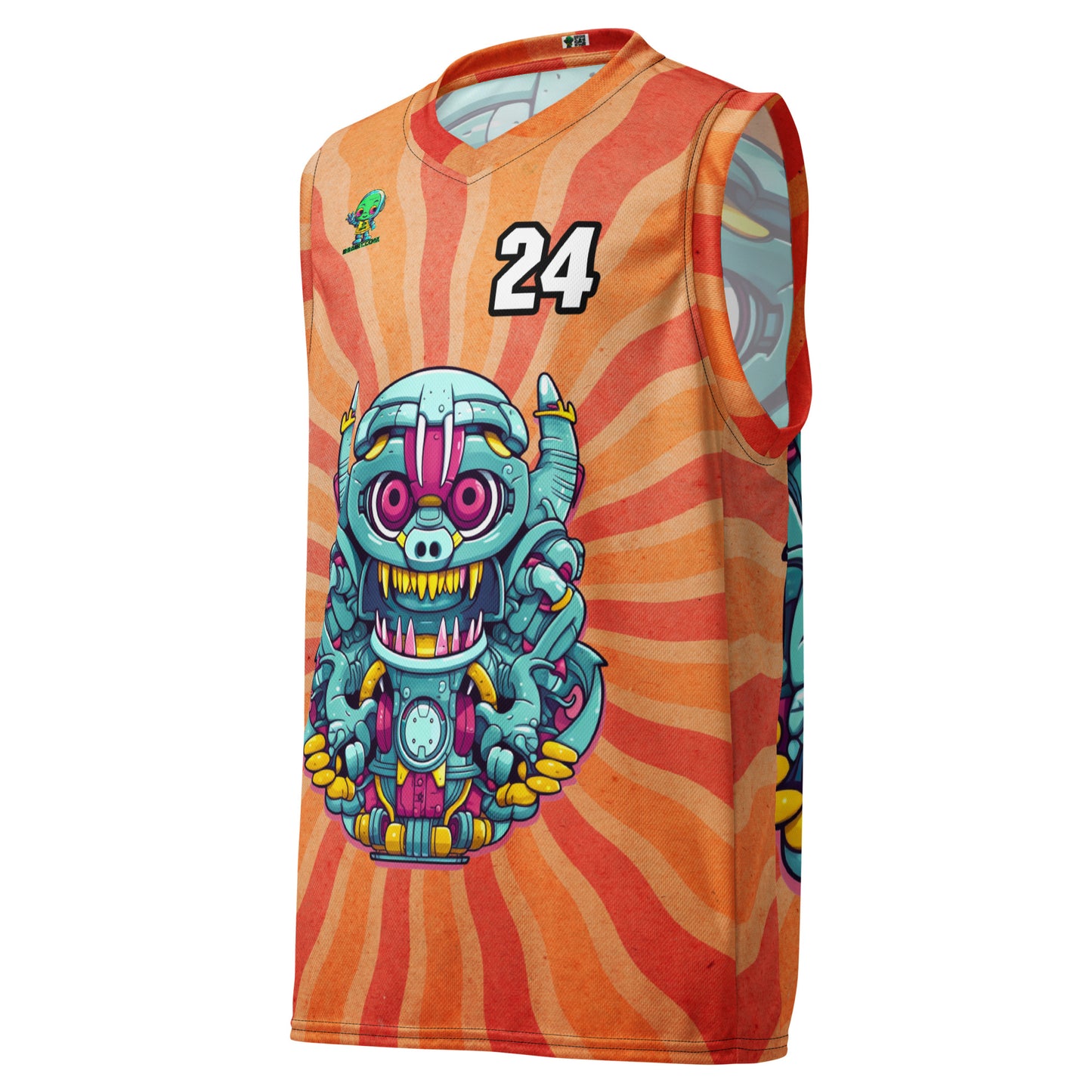 Gear Critter - Recycled unisex basketball jersey - Solar Flare Colorway