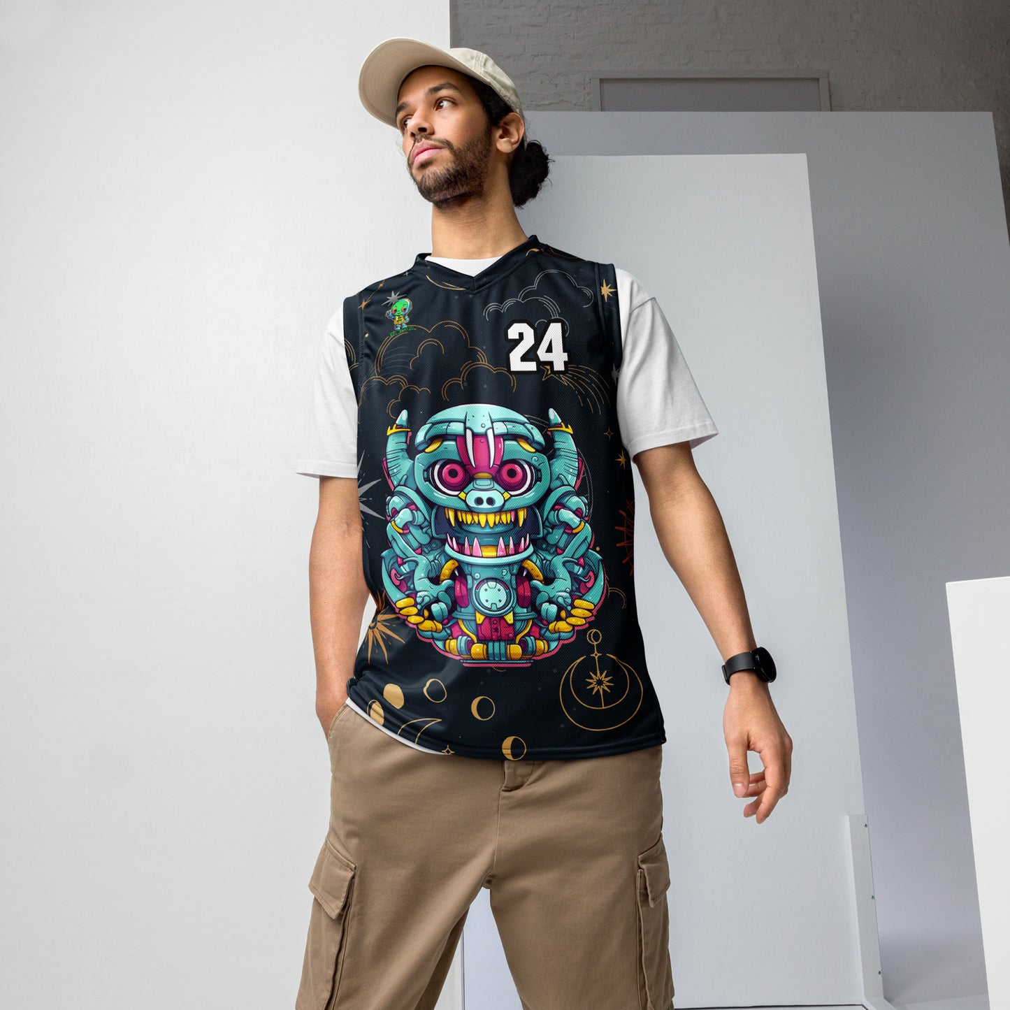 Gear Critter - Recycled unisex basketball jersey - Starry Odyssey Colorway