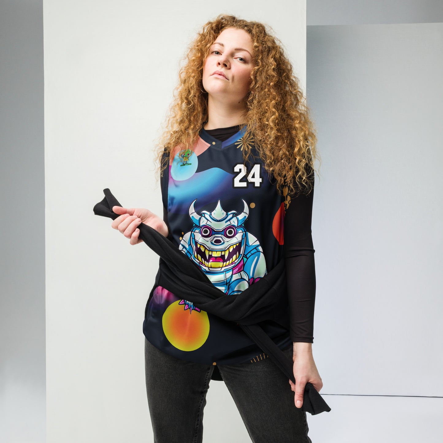 Kind Claw - Recycled unisex basketball jersey - Nebula Night Colorway