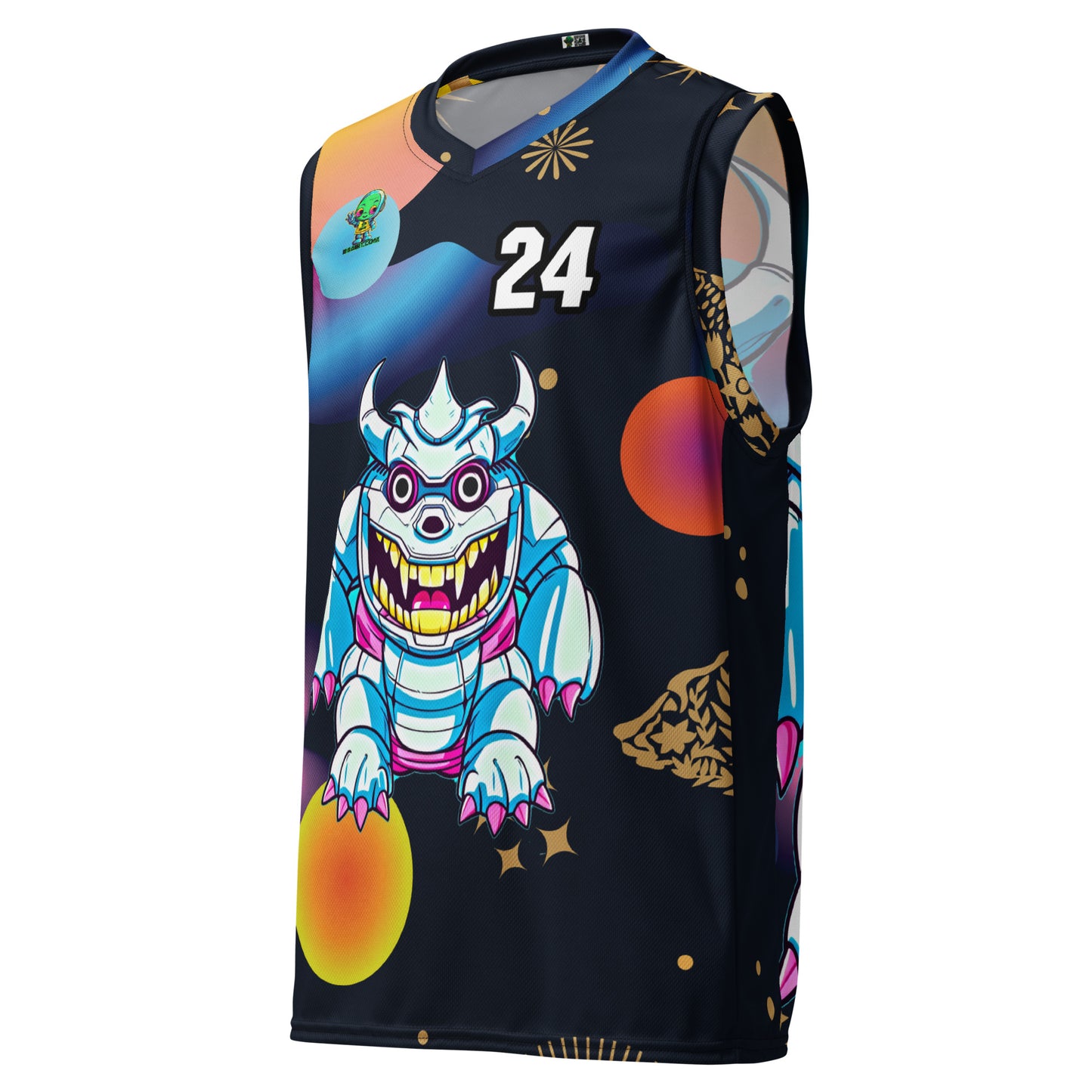 Kind Claw - Recycled unisex basketball jersey - Nebula Night Colorway