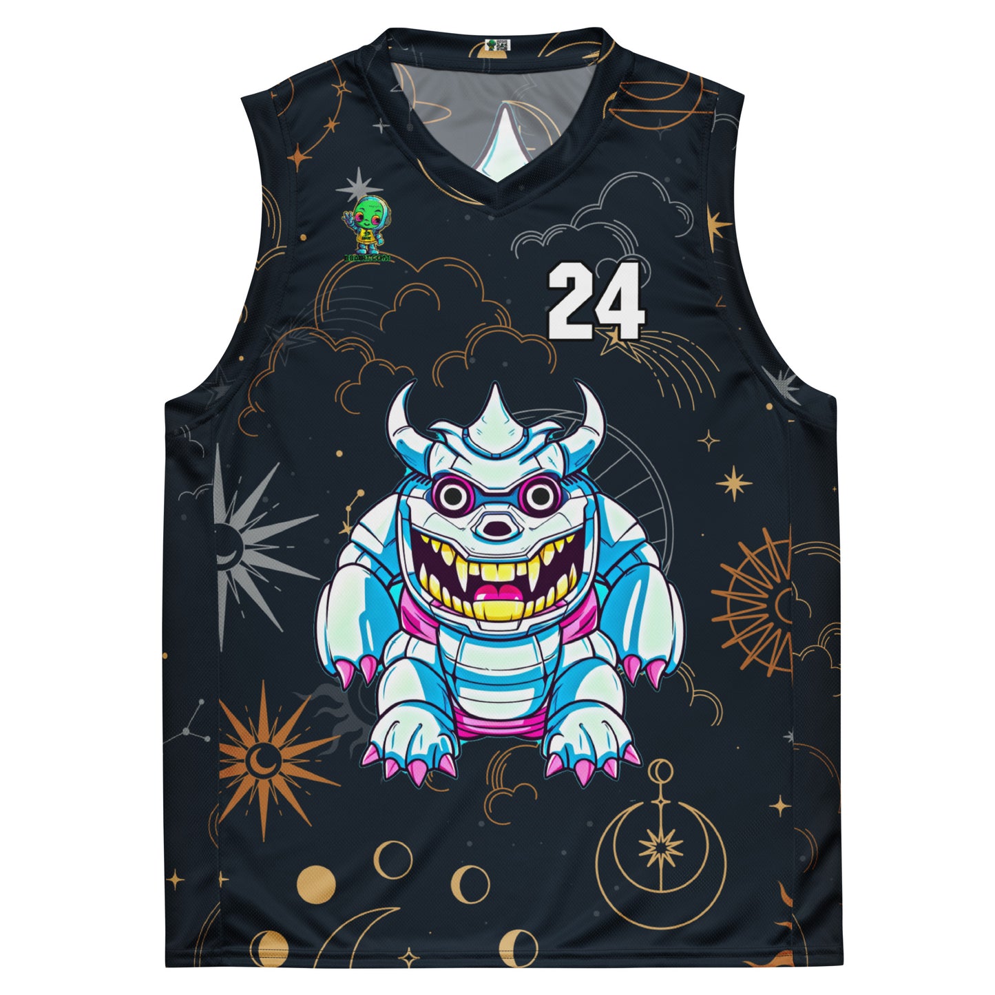 Kind Claw - Recycled unisex basketball jersey - Starry Odyssey Colorway