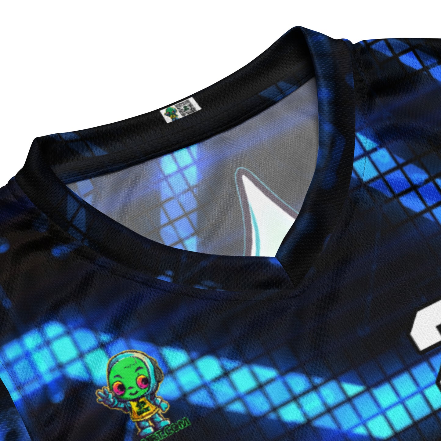 Kind Claw - Recycled unisex basketball jersey - Digital Pulse Colorway