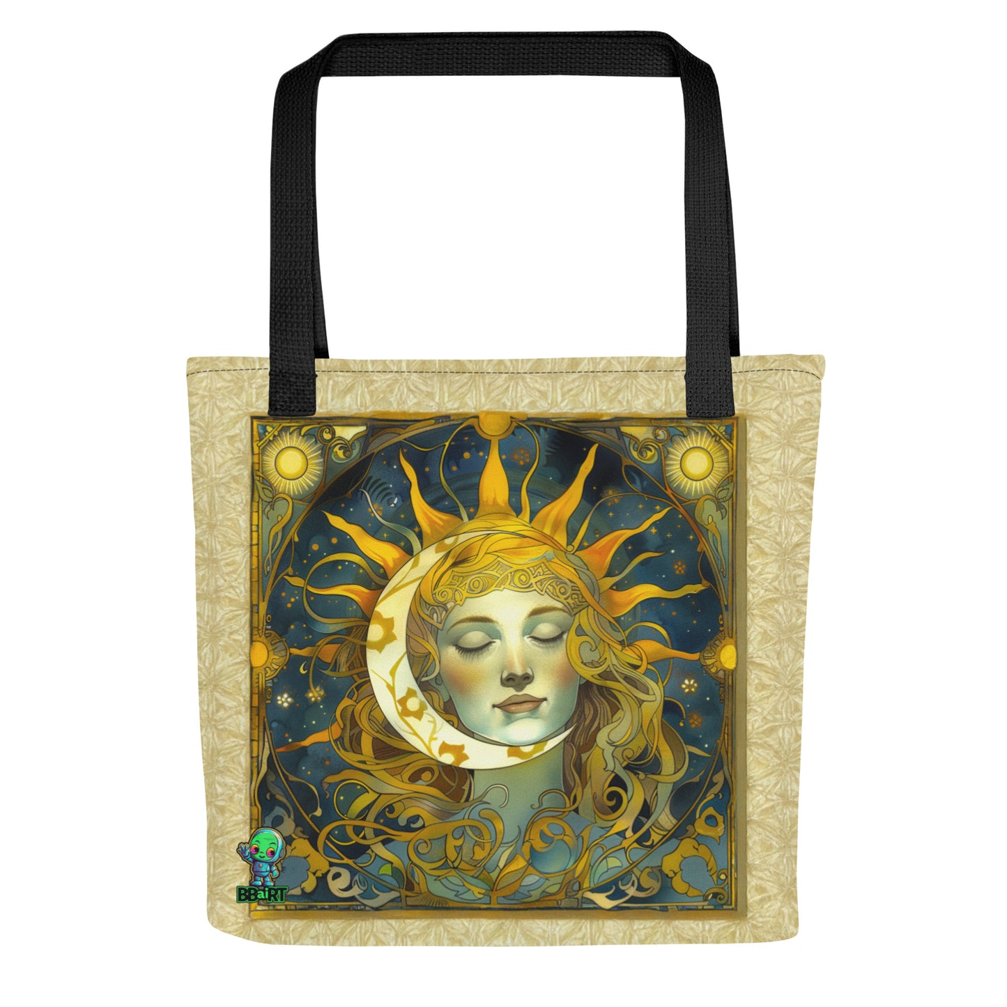 Cosmic Harmony: Sun and Moon Balance - Eco Tote Bag