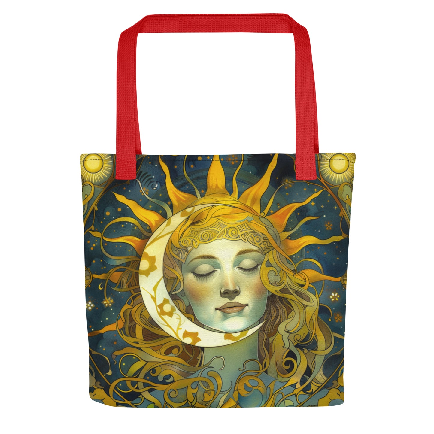 Cosmic Harmony: Sun and Moon Balance - Eco Tote Bag