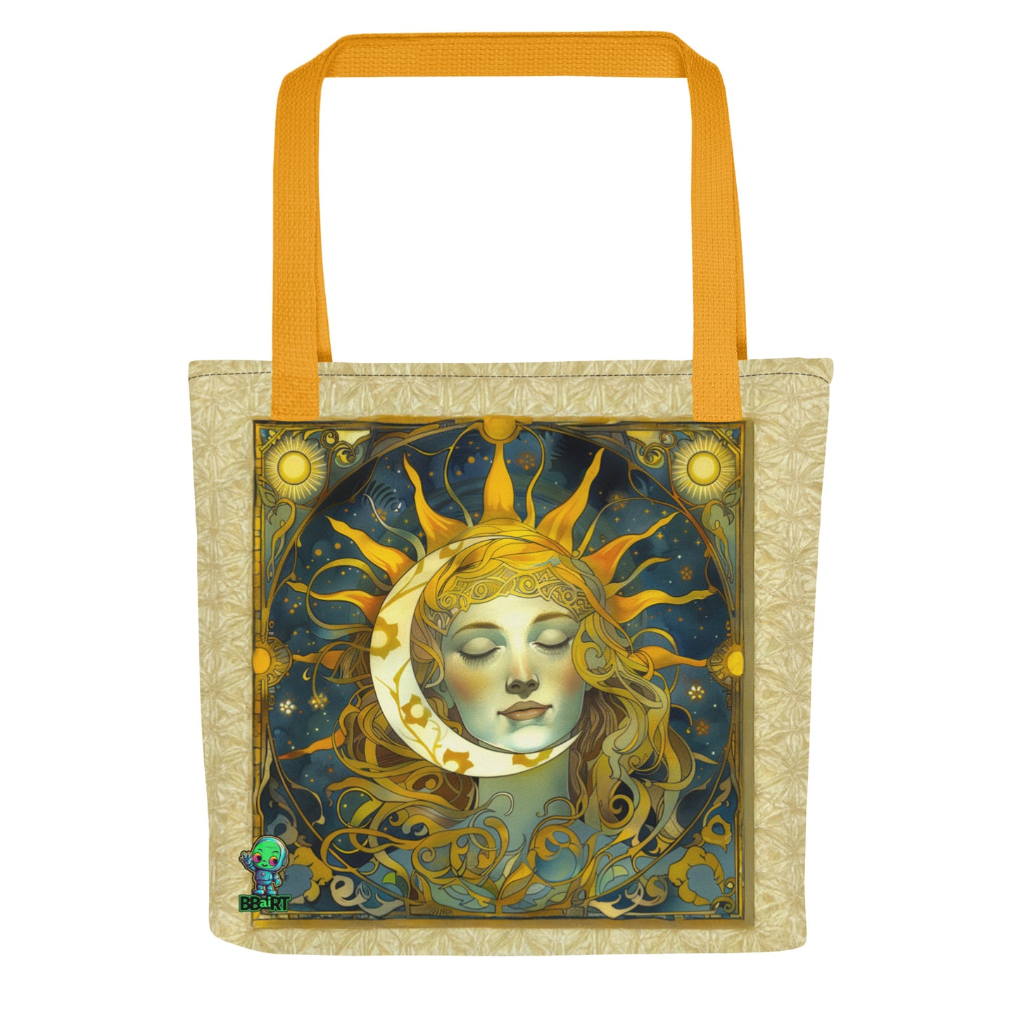 Cosmic Harmony: Sun and Moon Balance - Eco Tote Bag