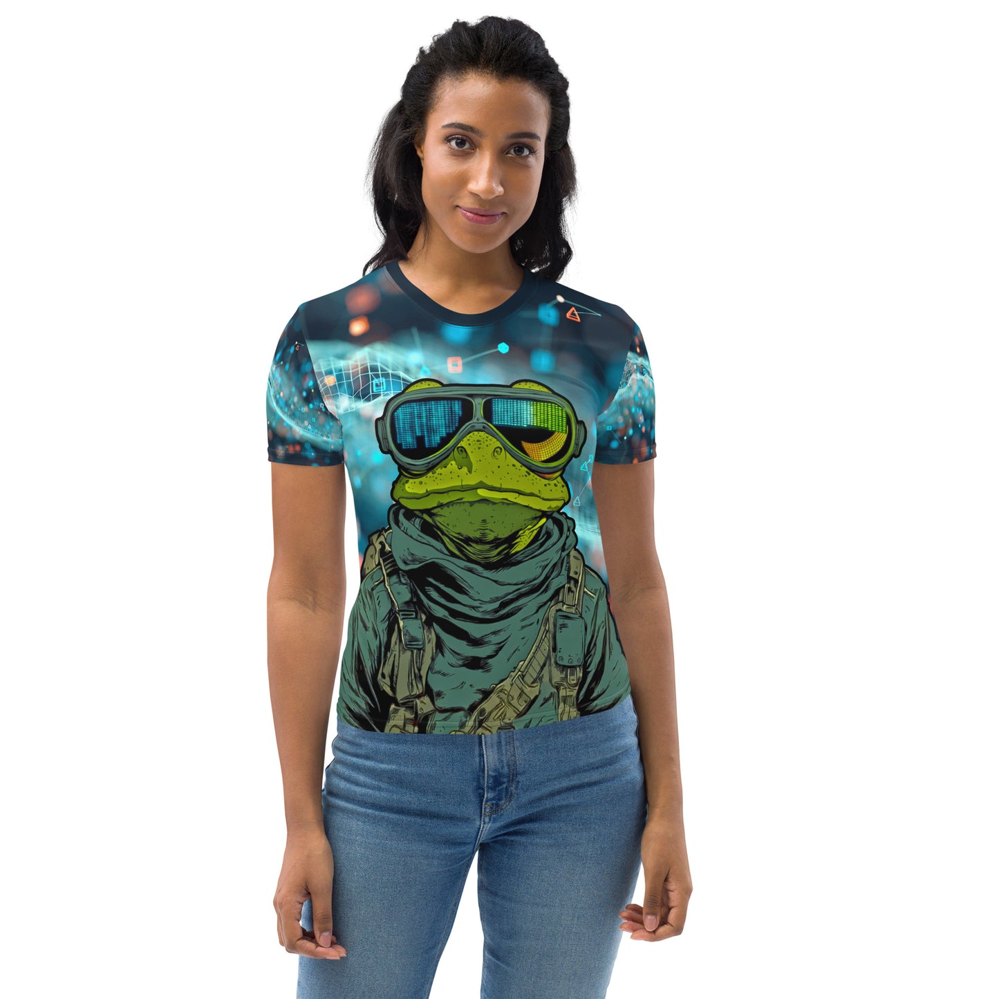 Lily Pad Recon - Women's All-Over Print Crew Neck Tee