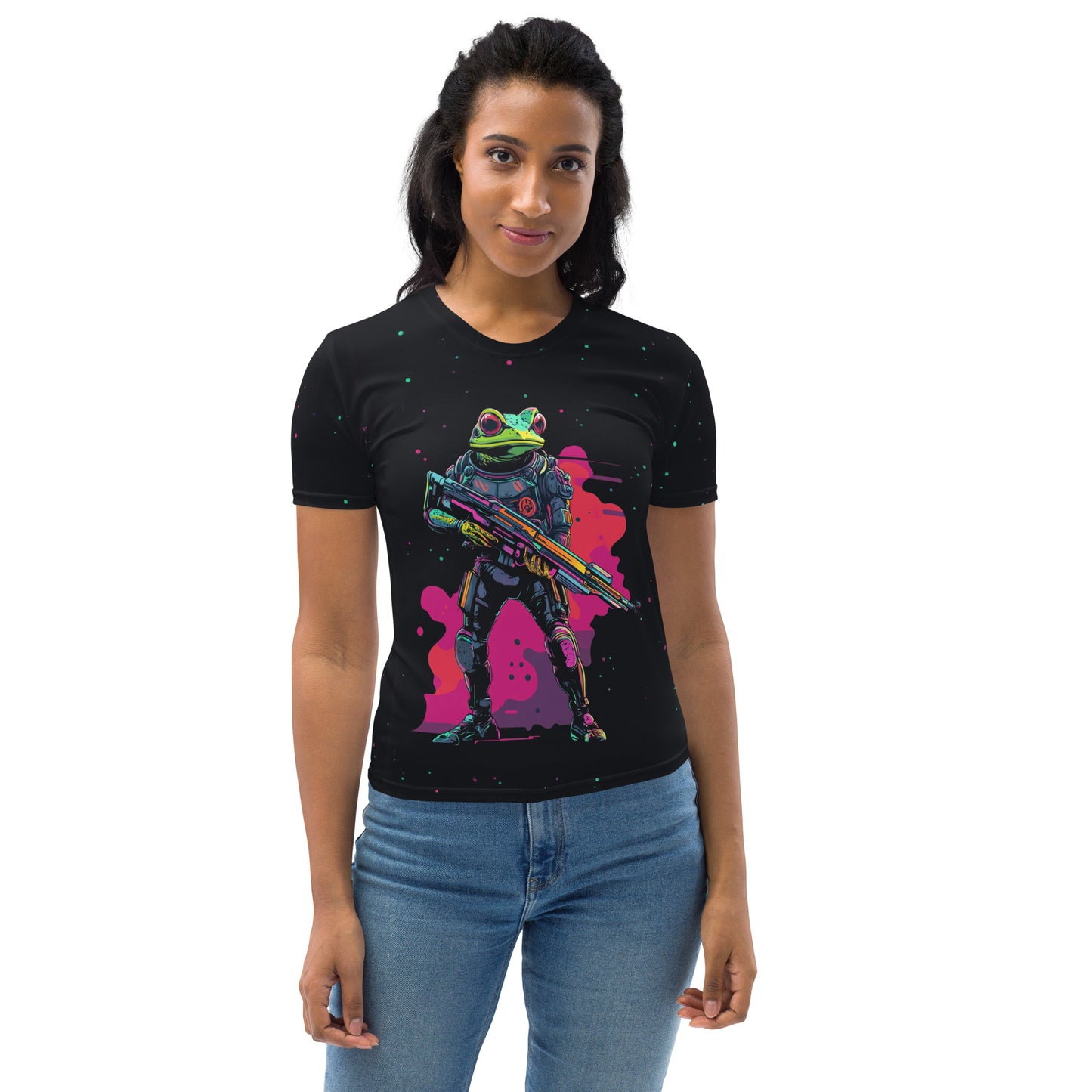 Galactic Ribbit - Womens T-Shirt