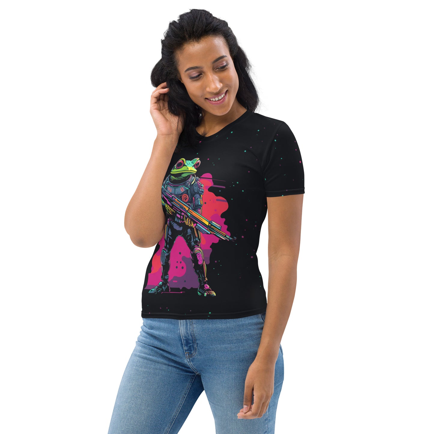 Galactic Ribbit - Womens T-Shirt