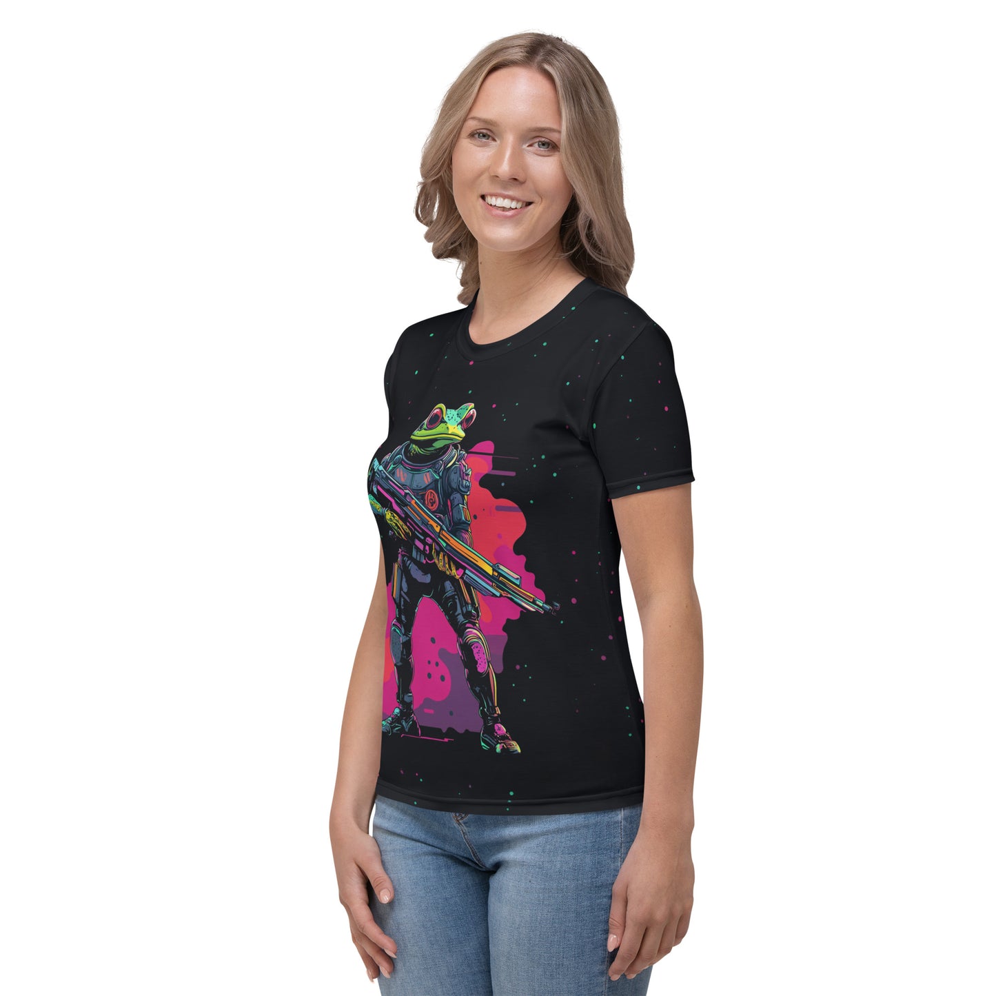 Galactic Ribbit - Womens T-Shirt