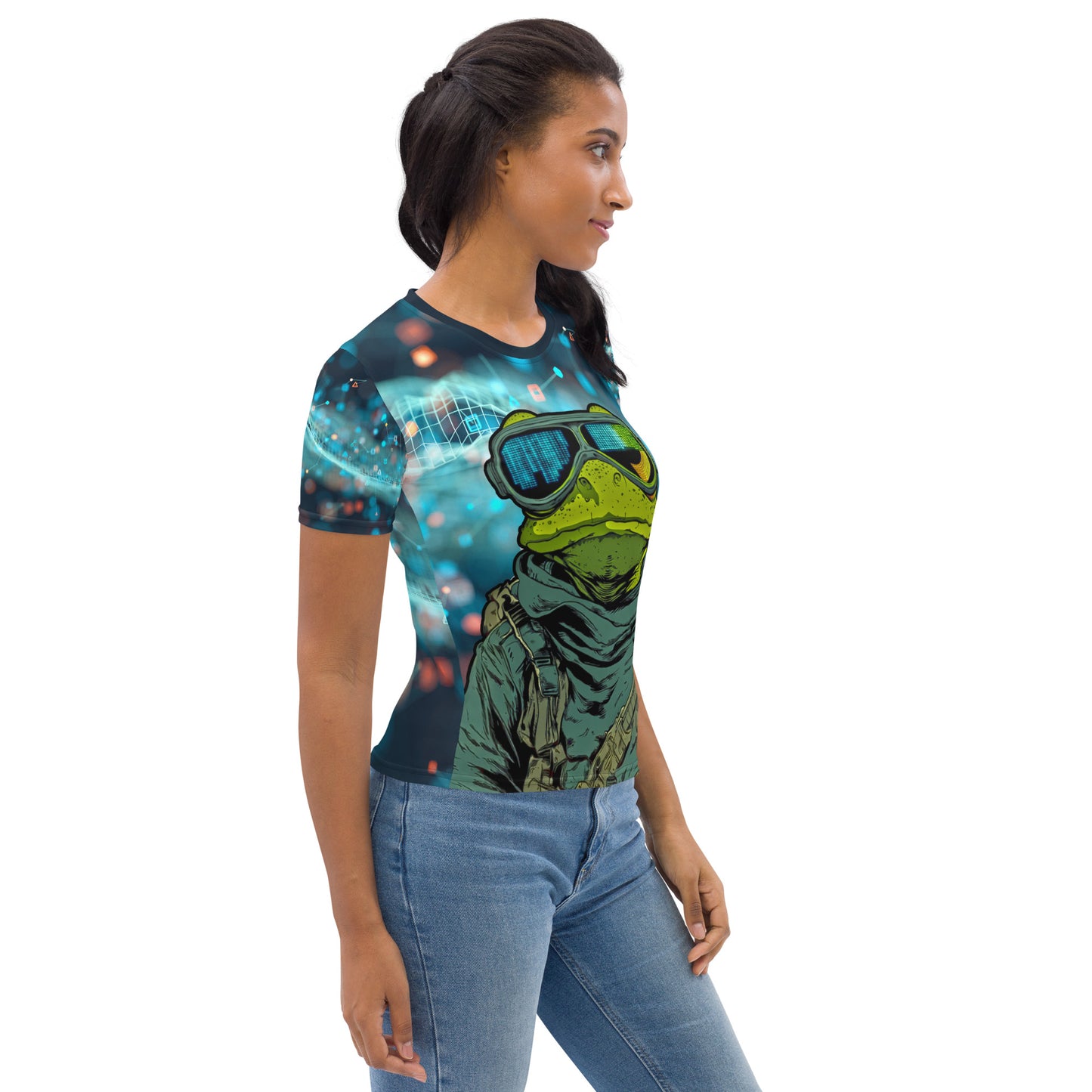 Lily Pad Recon - Women's All-Over Print Crew Neck Tee