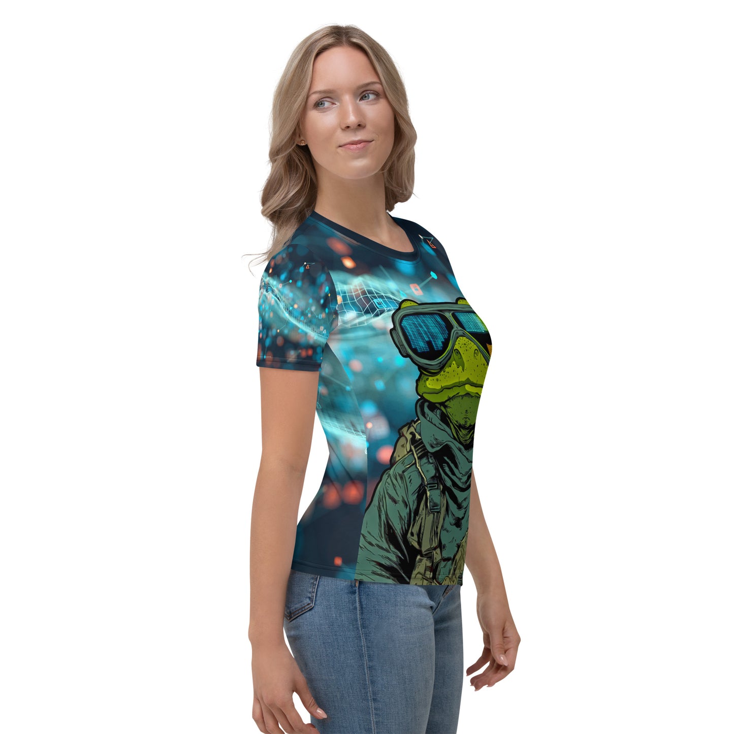 Lily Pad Recon - Women's All-Over Print Crew Neck Tee