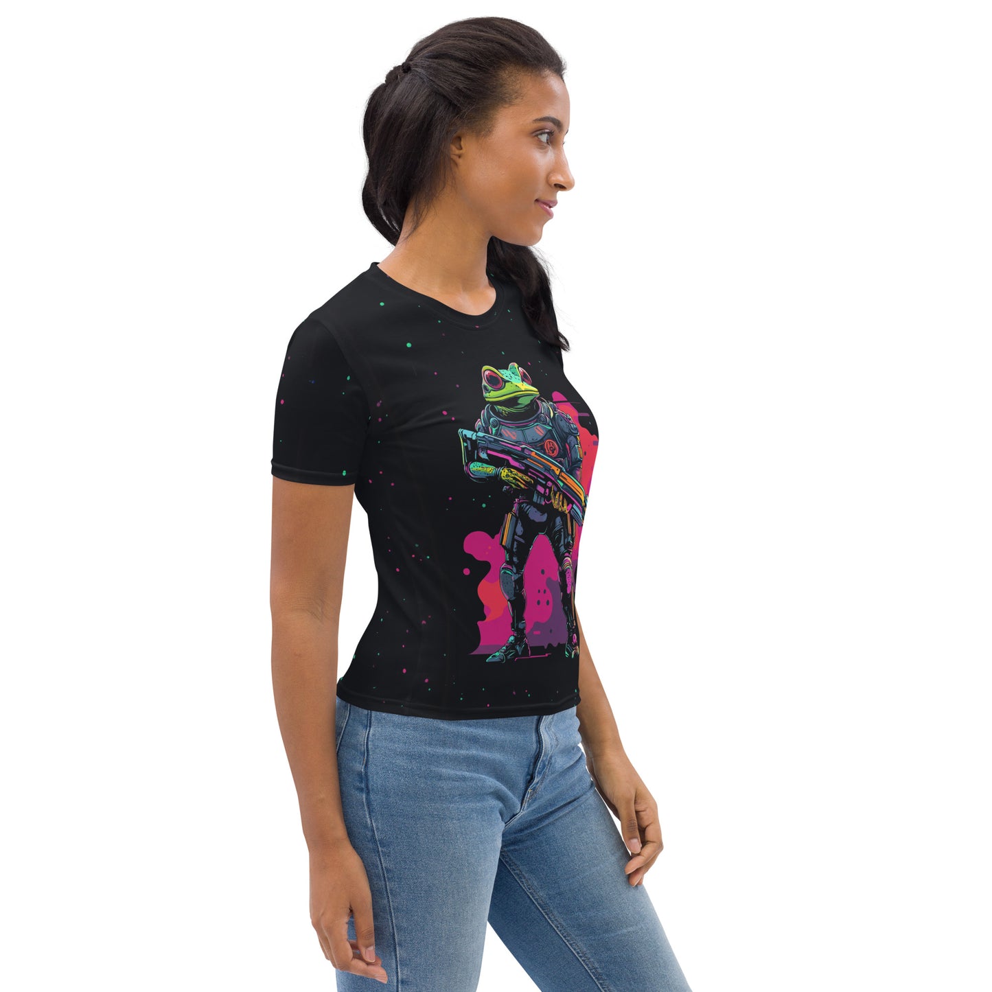 Galactic Ribbit - Womens T-Shirt