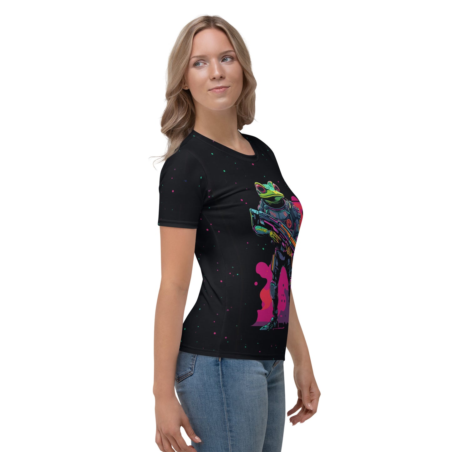 Galactic Ribbit - Womens T-Shirt