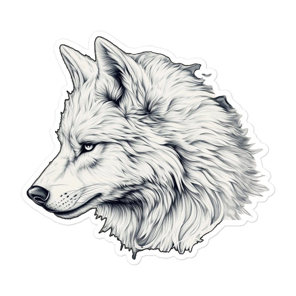 Alpha Wolf - Bubble - free stickers - BBairt