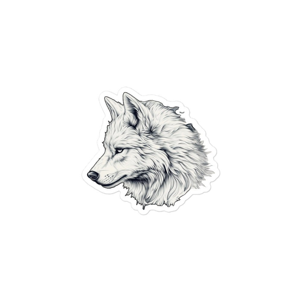 Alpha Wolf - Bubble - free stickers - BBairt