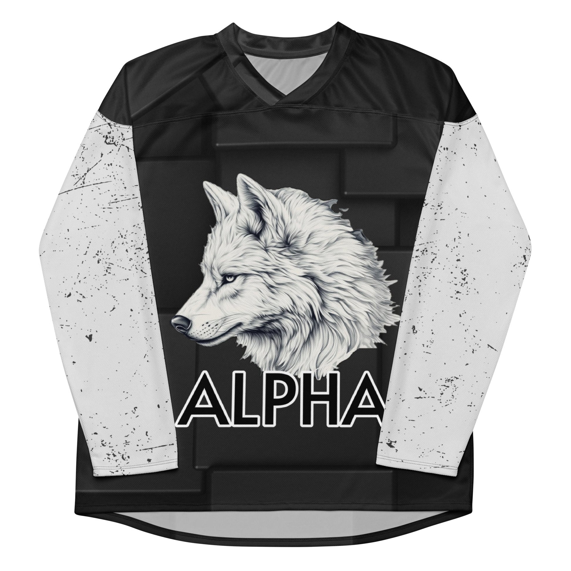 Alpha Wolf - Recycled hockey fan jersey - BBairt