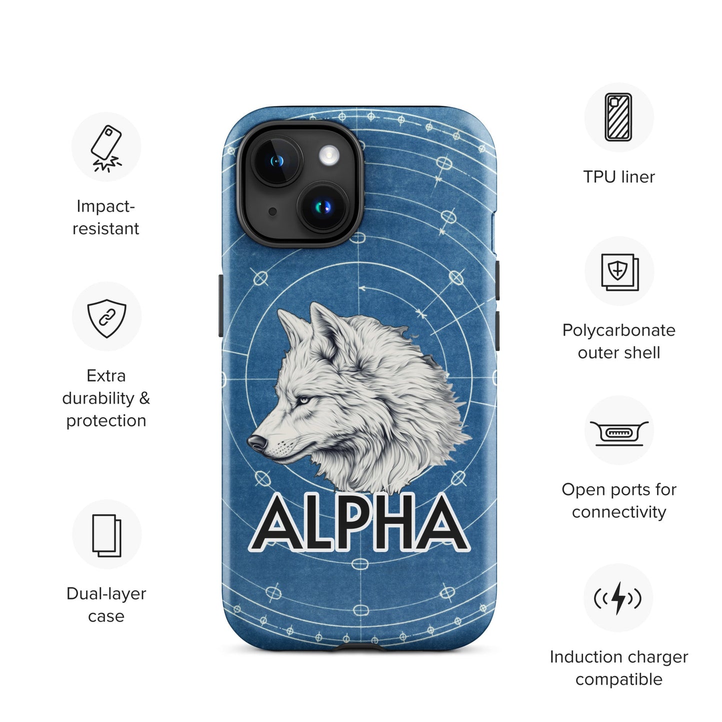 Alpha Wolf - Tough Case for iPhone® - BBairt