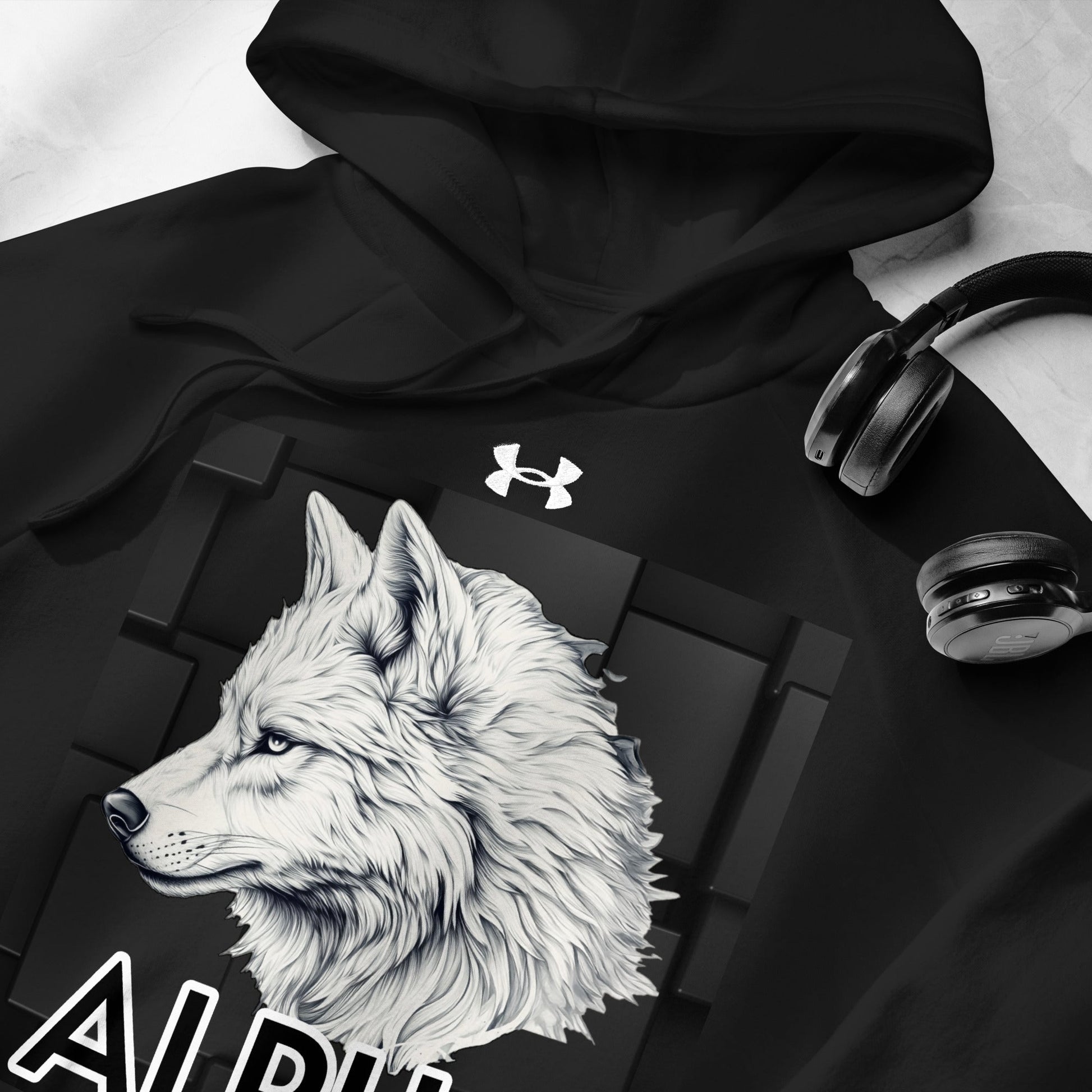 Alpha Wolf - Under Armour® hoodie - BBairt