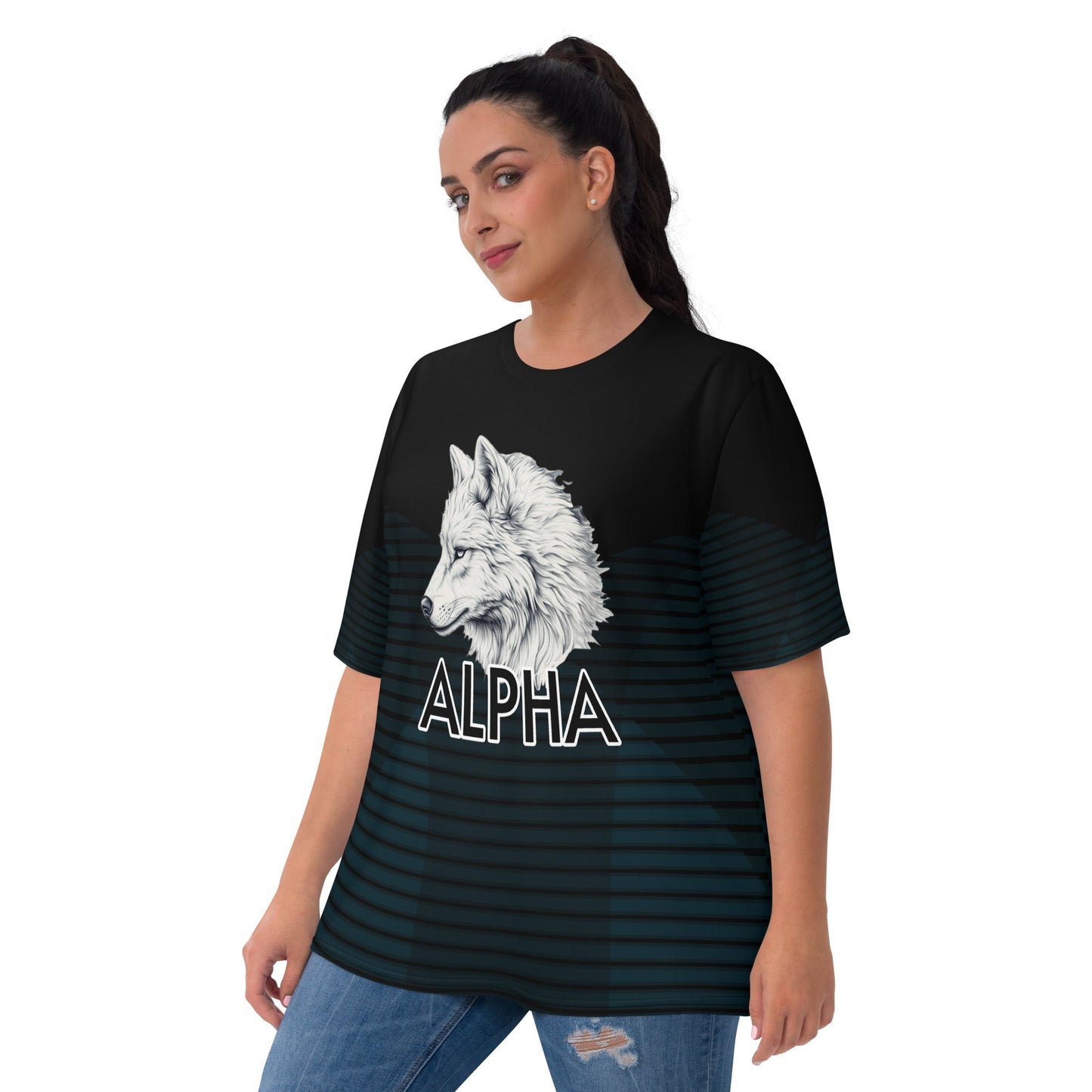 Alpha Wolf - Women's All - Over Print T-shirt - BBairt