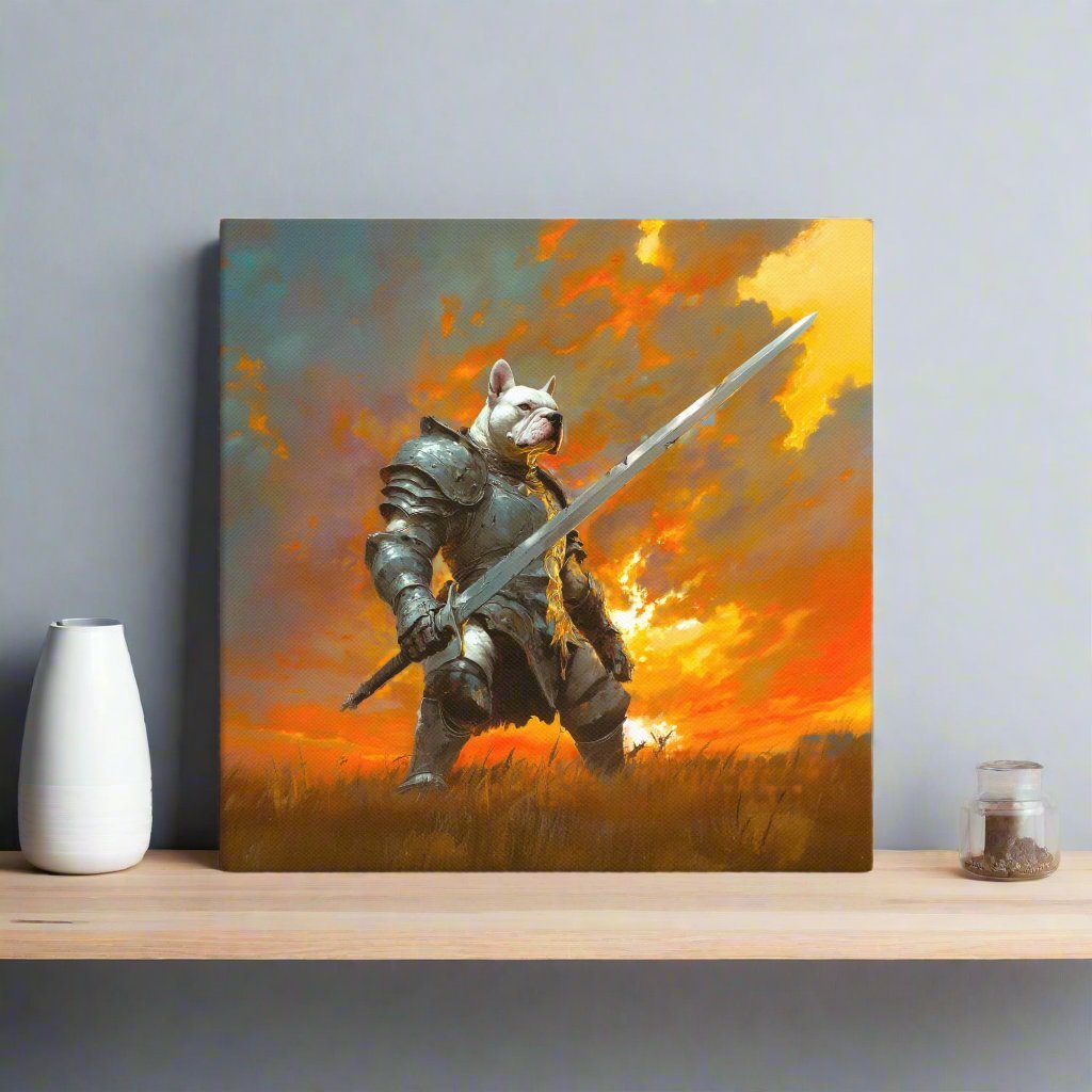Ashenblade the Valiant – Canvas Print - BBairt