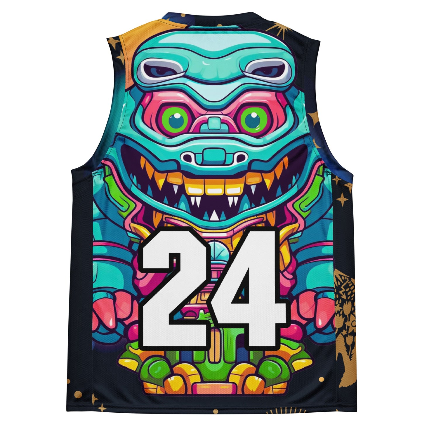 Astro Protector - Recycled unisex basketball jersey - Nebula Night Colorway - BBairt