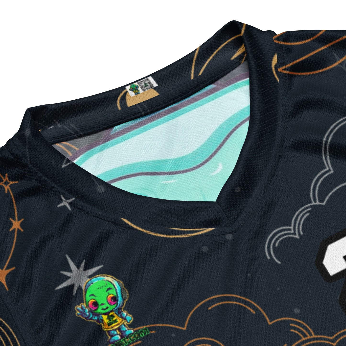Astro Protector - Recycled unisex basketball jersey - Starry Odyssey Colorway - BBairt