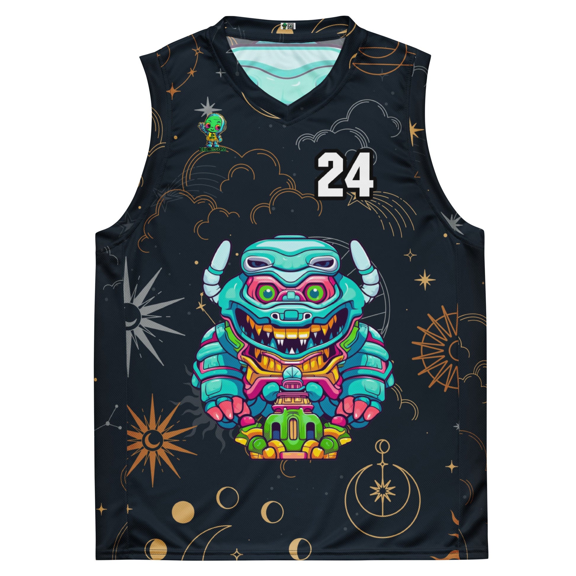 Astro Protector - Recycled unisex basketball jersey - Starry Odyssey Colorway - BBairt