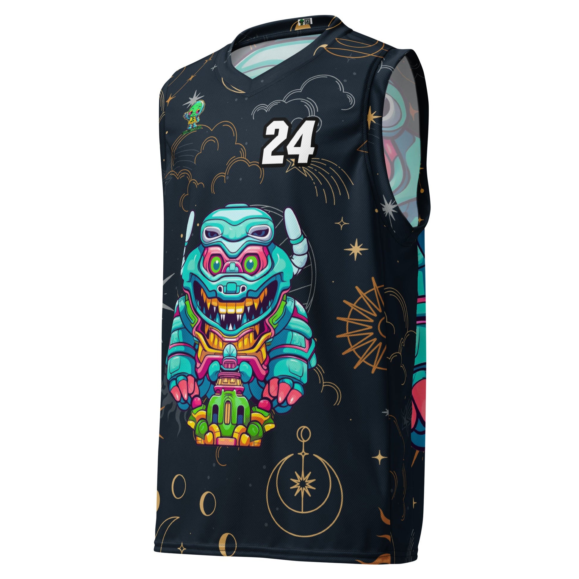 Astro Protector - Recycled unisex basketball jersey - Starry Odyssey Colorway - BBairt