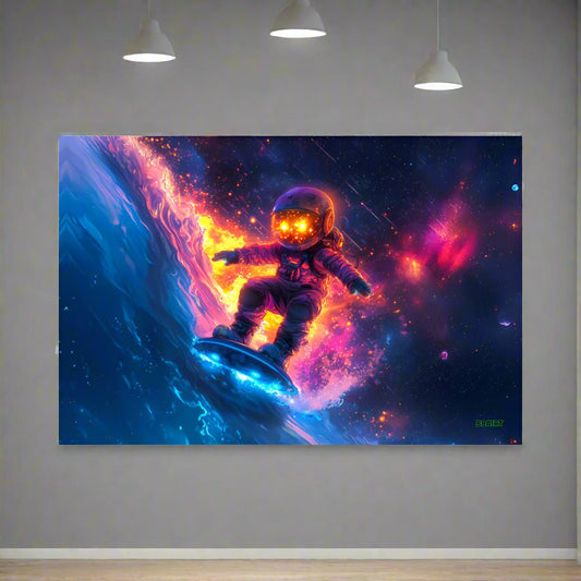 Astro Wave Rider - Photo paper poster - BBairt