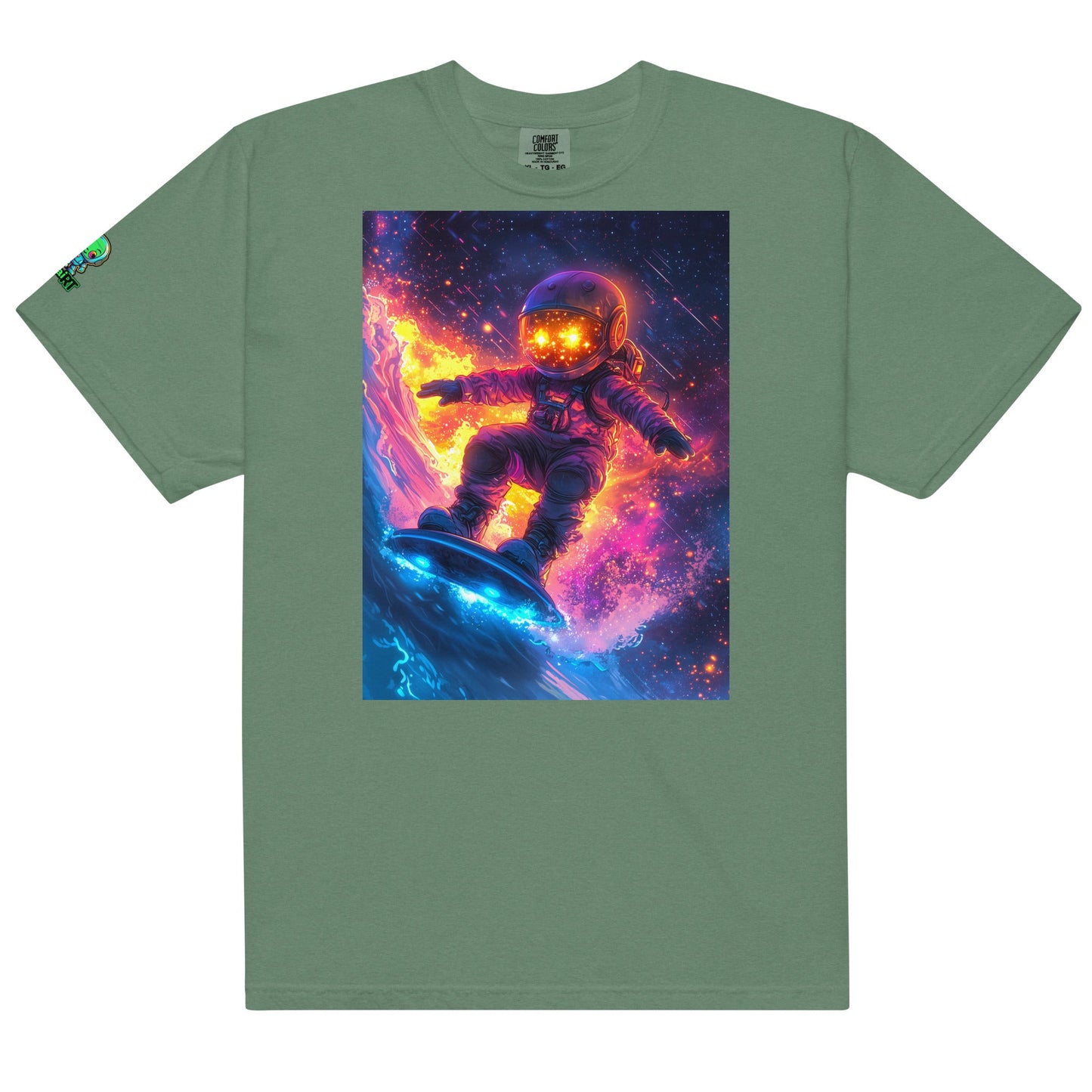 Astro Wave Rider - Unisex garment - dyed heavyweight t-shirt - BBairt