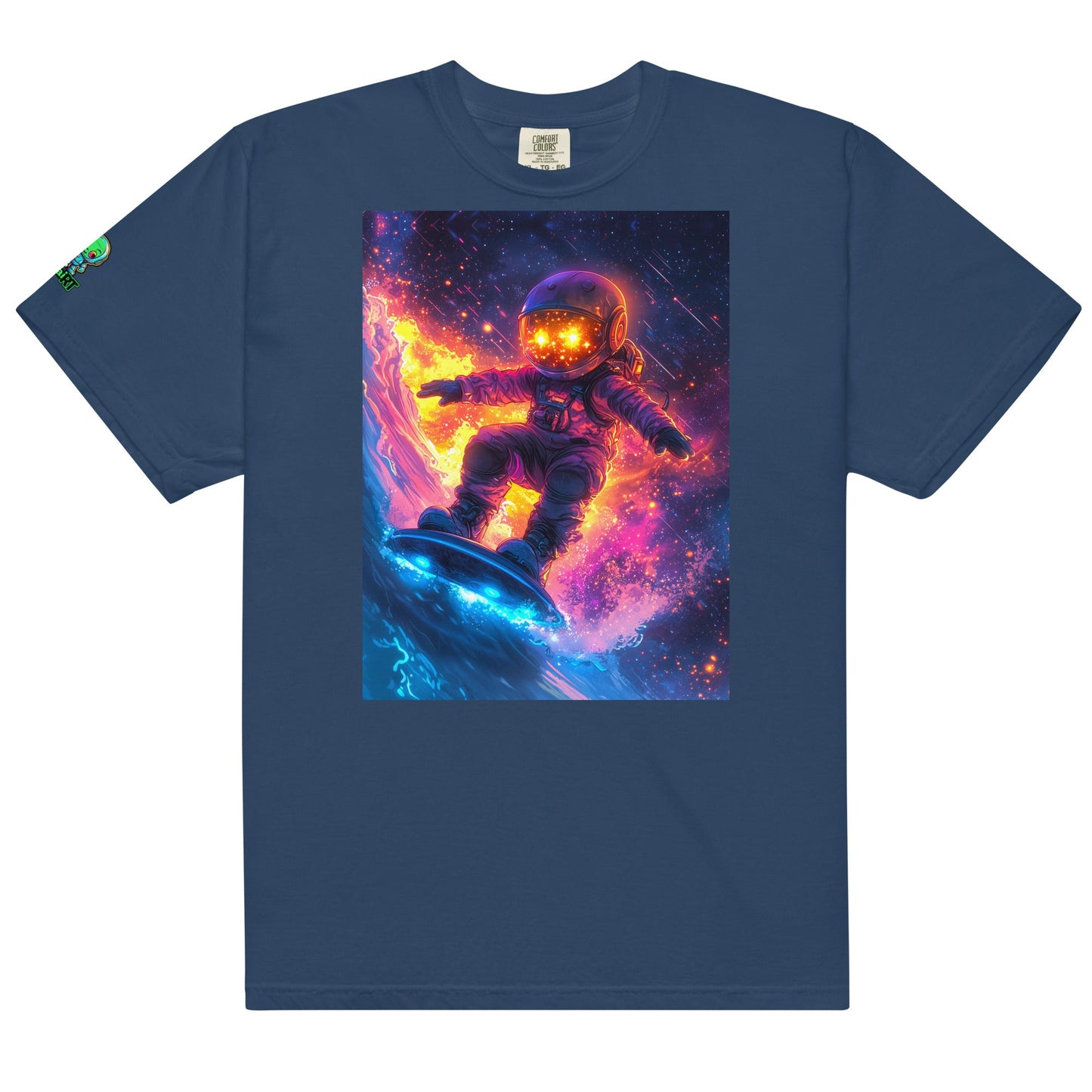 Astro Wave Rider - Unisex garment - dyed heavyweight t-shirt - BBairt