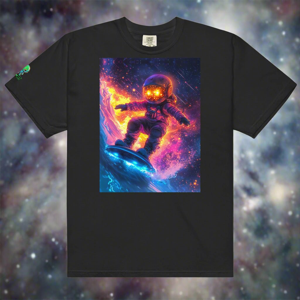 Astro Wave Rider - Unisex garment - dyed heavyweight t-shirt - BBairt