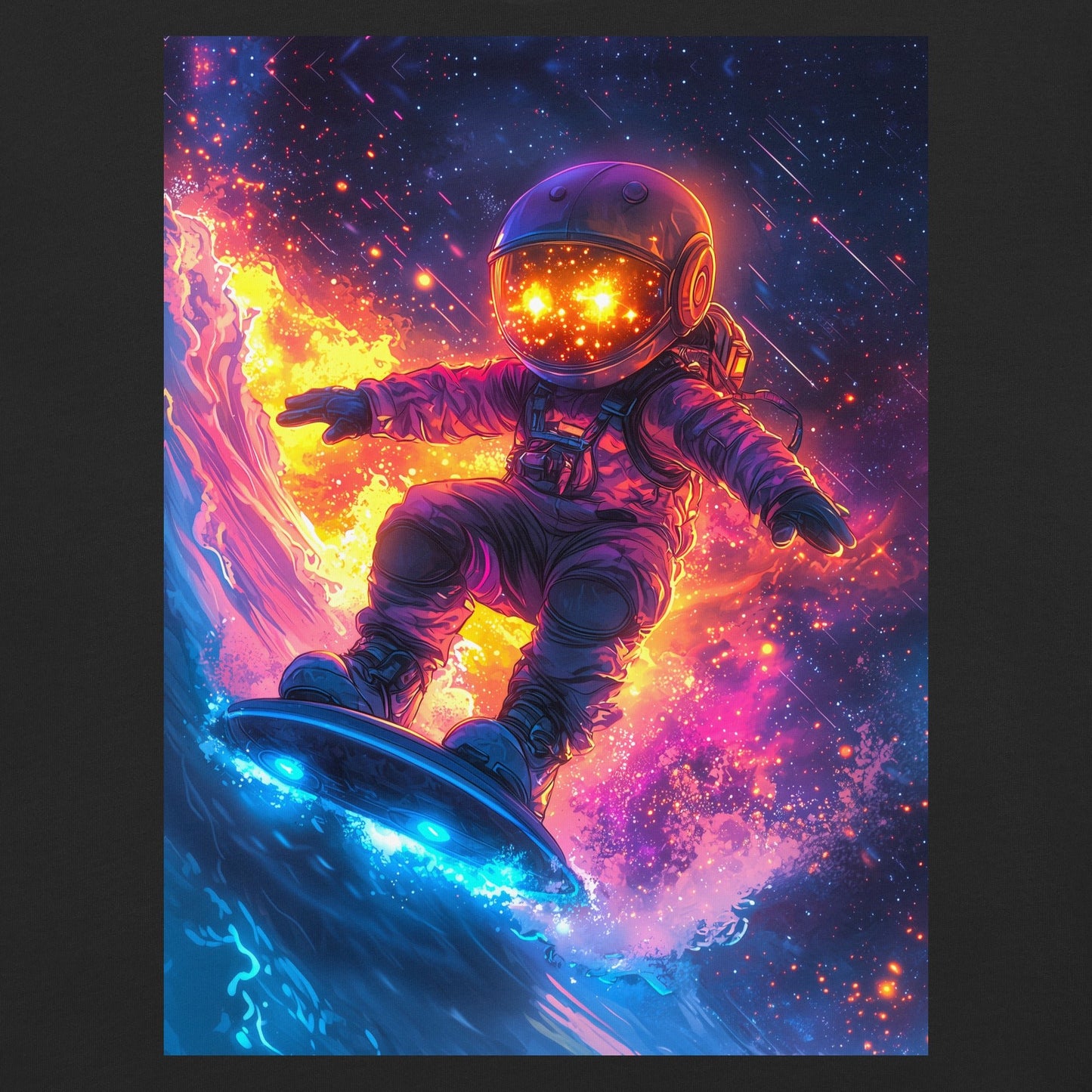 Astro Wave Rider - Unisex garment - dyed heavyweight t-shirt - BBairt