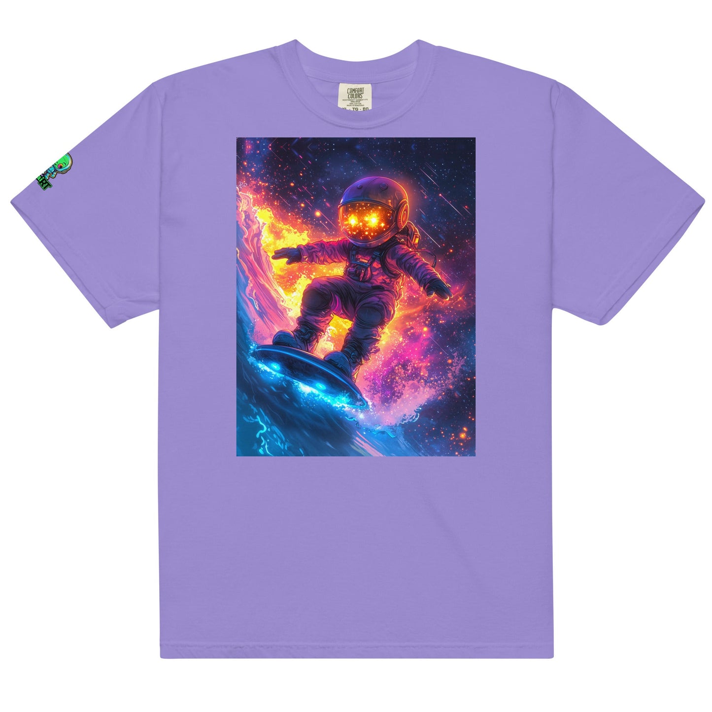 Astro Wave Rider - Unisex garment - dyed heavyweight t-shirt - BBairt